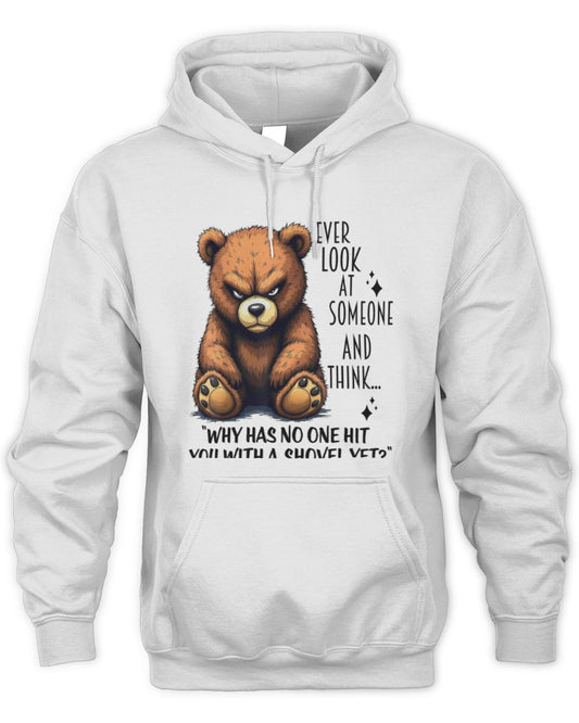 Cute Bear Ever Look At Someone And Think Why TShirt Unisex Hoodie